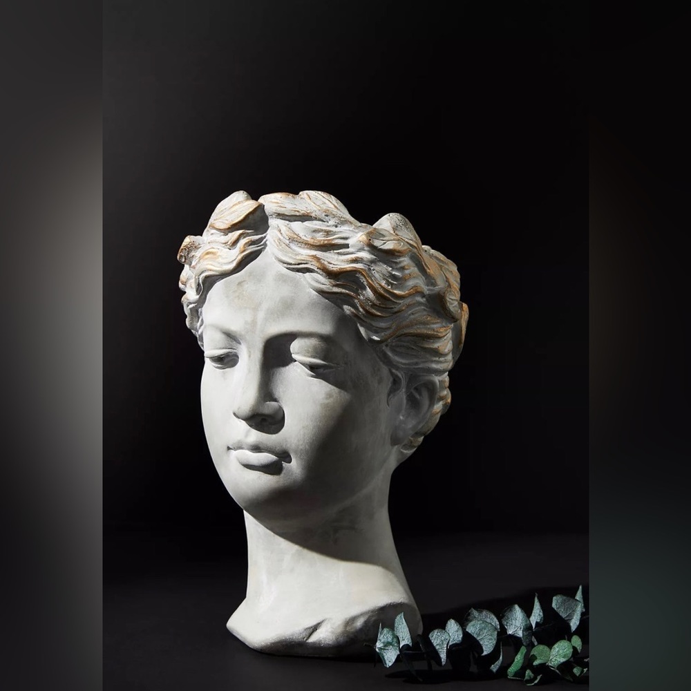 Anthropologie Grecian bust candle